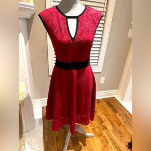 Midi  Dress in Burgundy